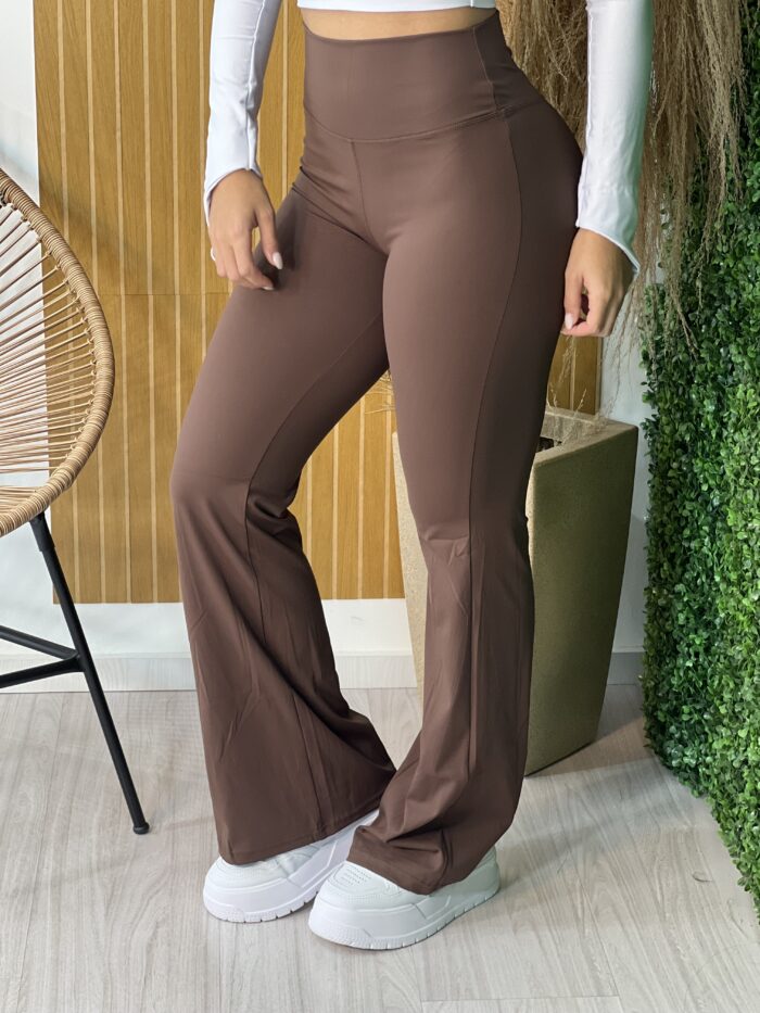 calca flare poliamida bibi marrom calca flare poliamida bibi marrom