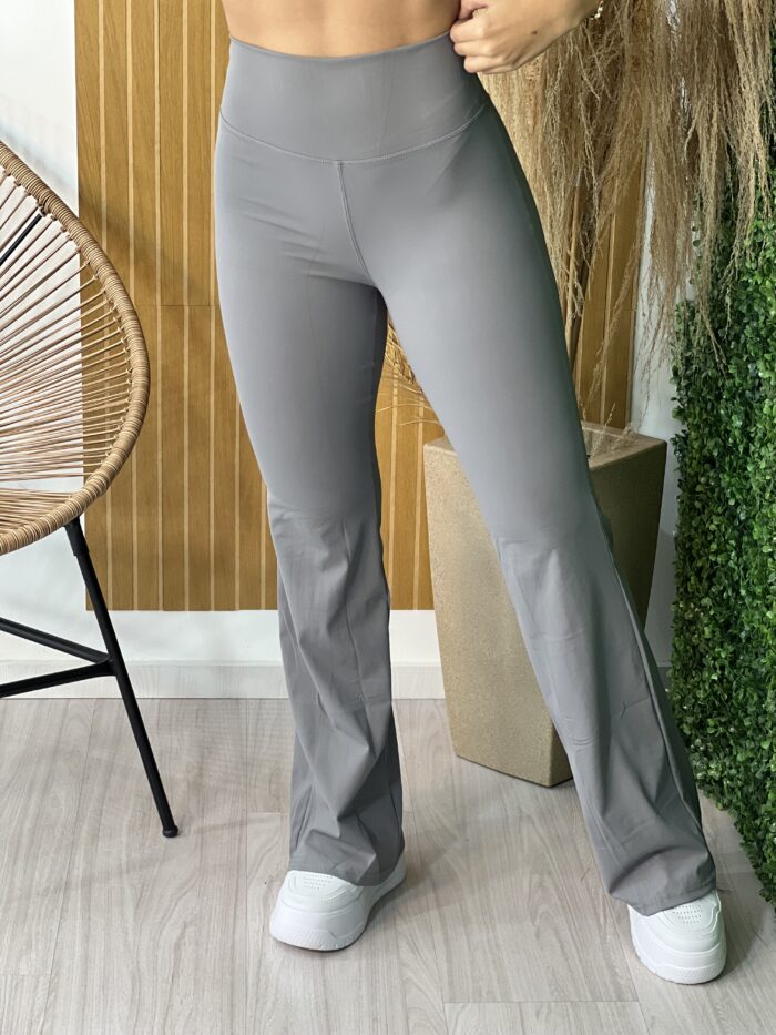 calca flare poliamida bibi cinza calca flare poliamida bibi cinza