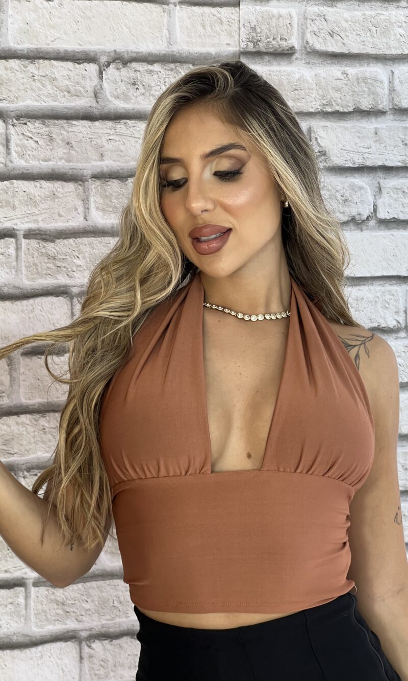 cropped jade caramelo