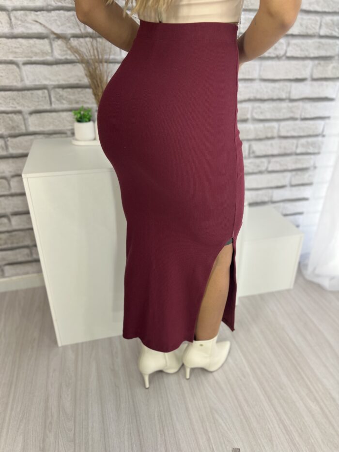 saia midi petra bordo saia midi petra bordo