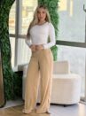 calca pantalona lorrayne bege