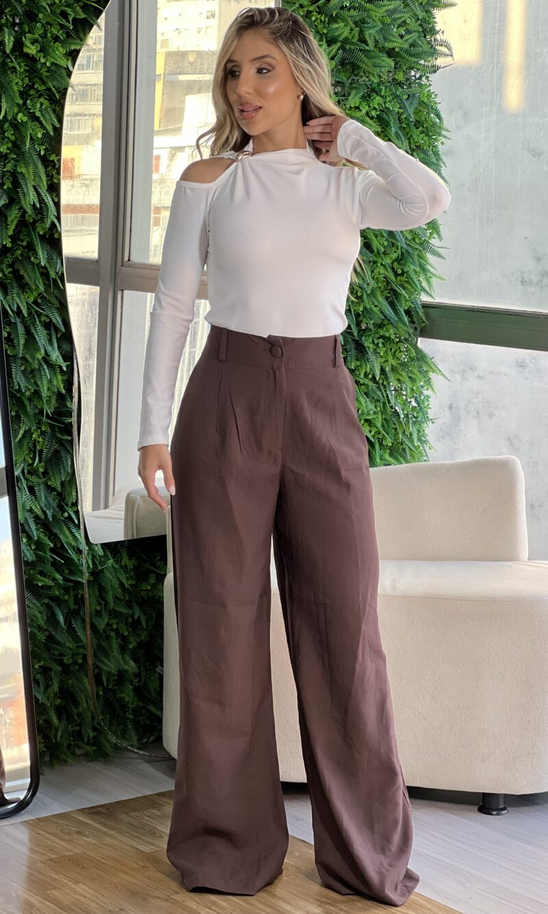 cropped manga longa cinara branco