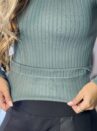 blusa termica gola baixa verde