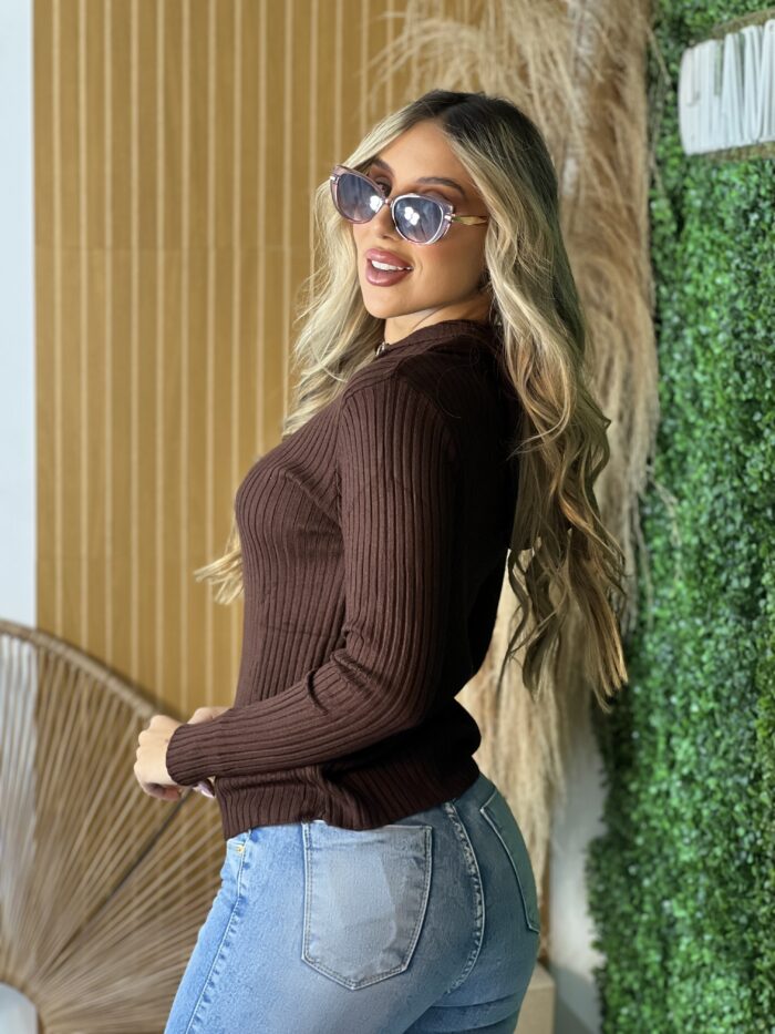 casaquinho modal com capuz marrom casaquinho modal com capuz marrom