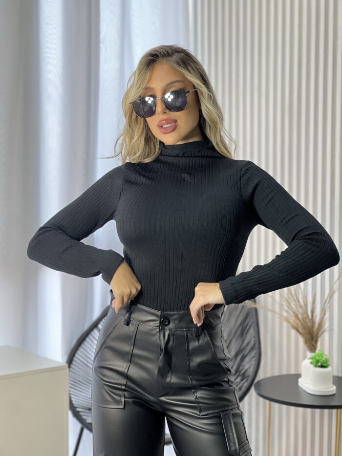 blusa termica gola franzida preto blusa termica gola franzida preto