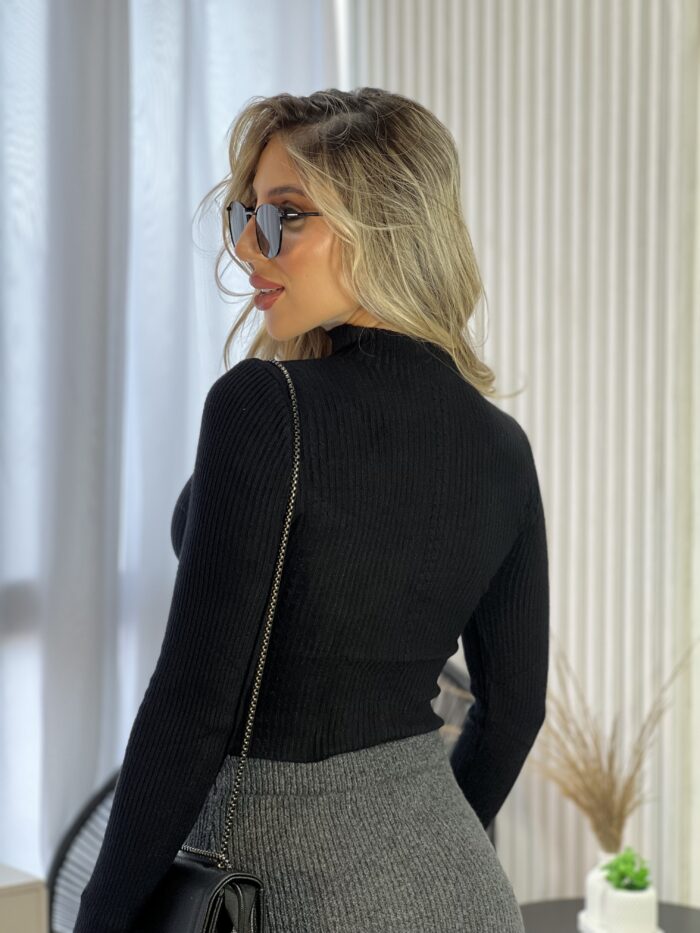 saia midi modal cinza saia midi modal cinza