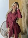 macaquinho blazer bordo