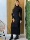 vestido midi morena preto