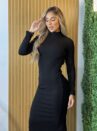 vestido midi morena preto