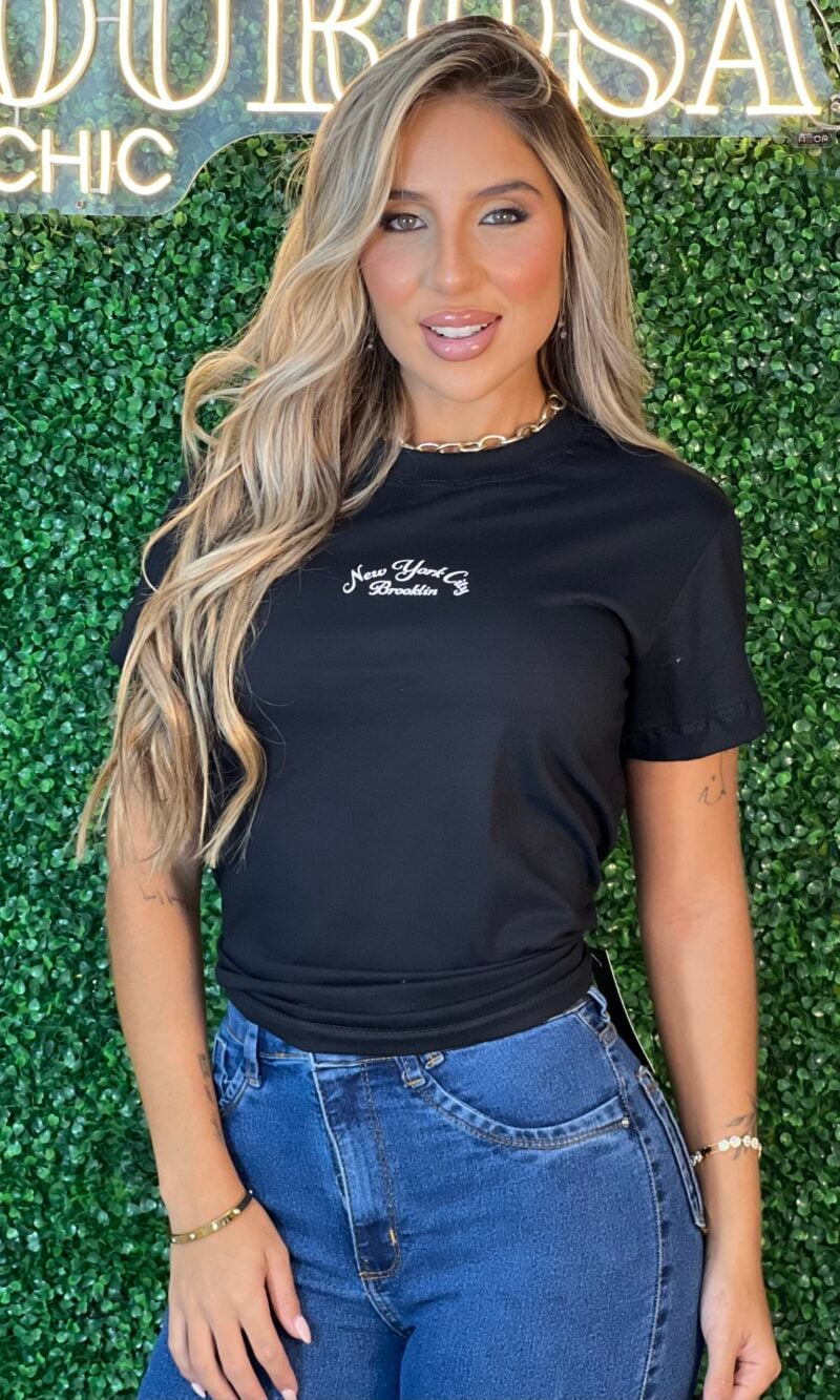 t shirt brooklin preto