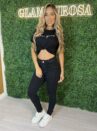 calca jeans skinny estonada preto
