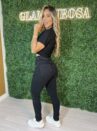 calca jeans skinny estonada preto
