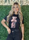t shirt ursinho coffee preto
