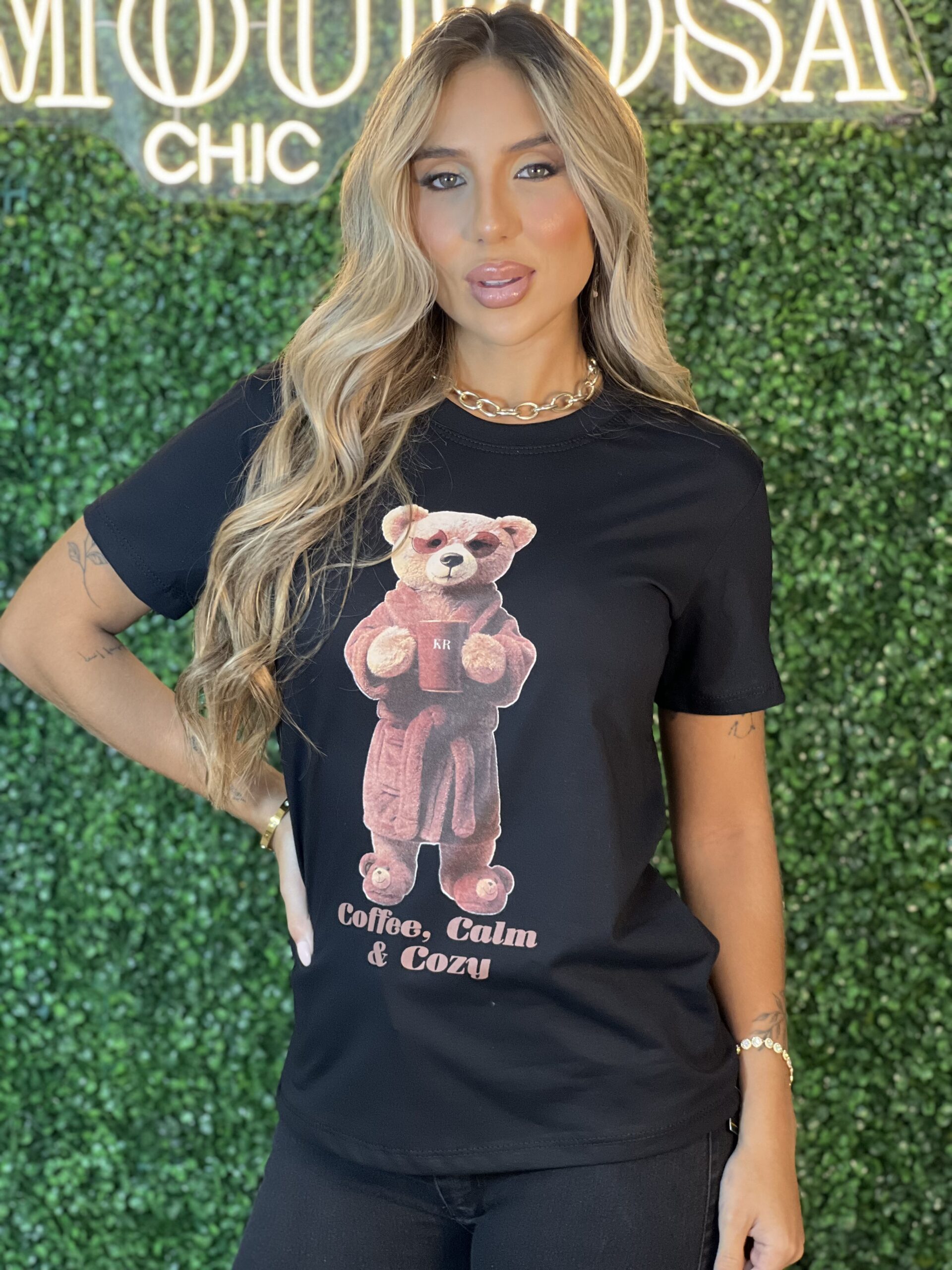 t shirt ursinho coffee preto t shirt ursinho coffee preto