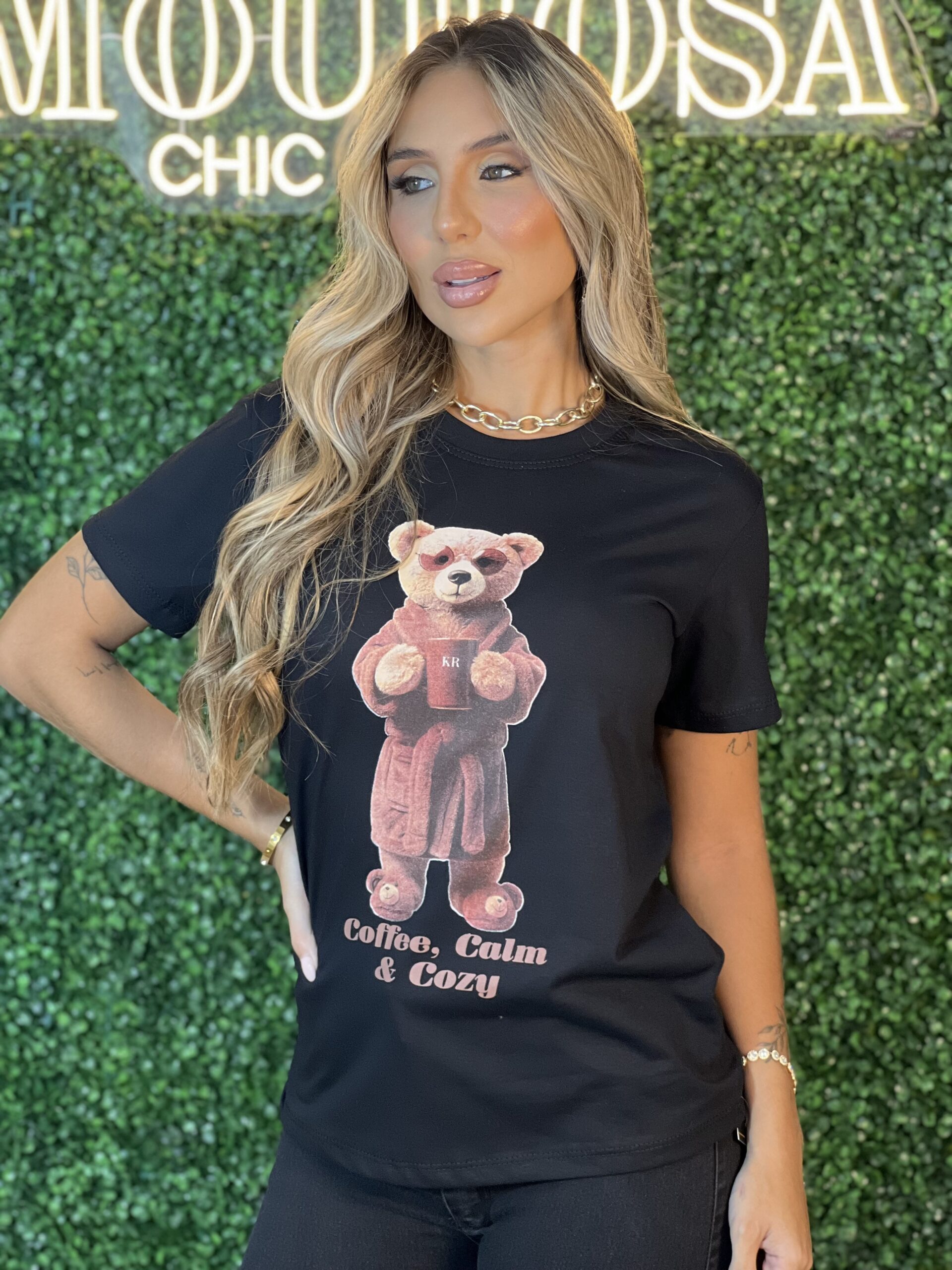 t shirt ursinho coffee preto t shirt ursinho coffee preto