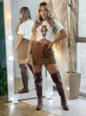t shirt ursinho cowgirl off white