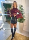 body renda isabel bordo