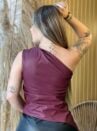 blusa assimetrica courino bordo