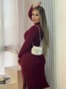 vestido midi joaquina bordo