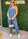 macacao jeans tomara que caia