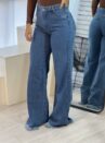 calca jeans wide leg zaya