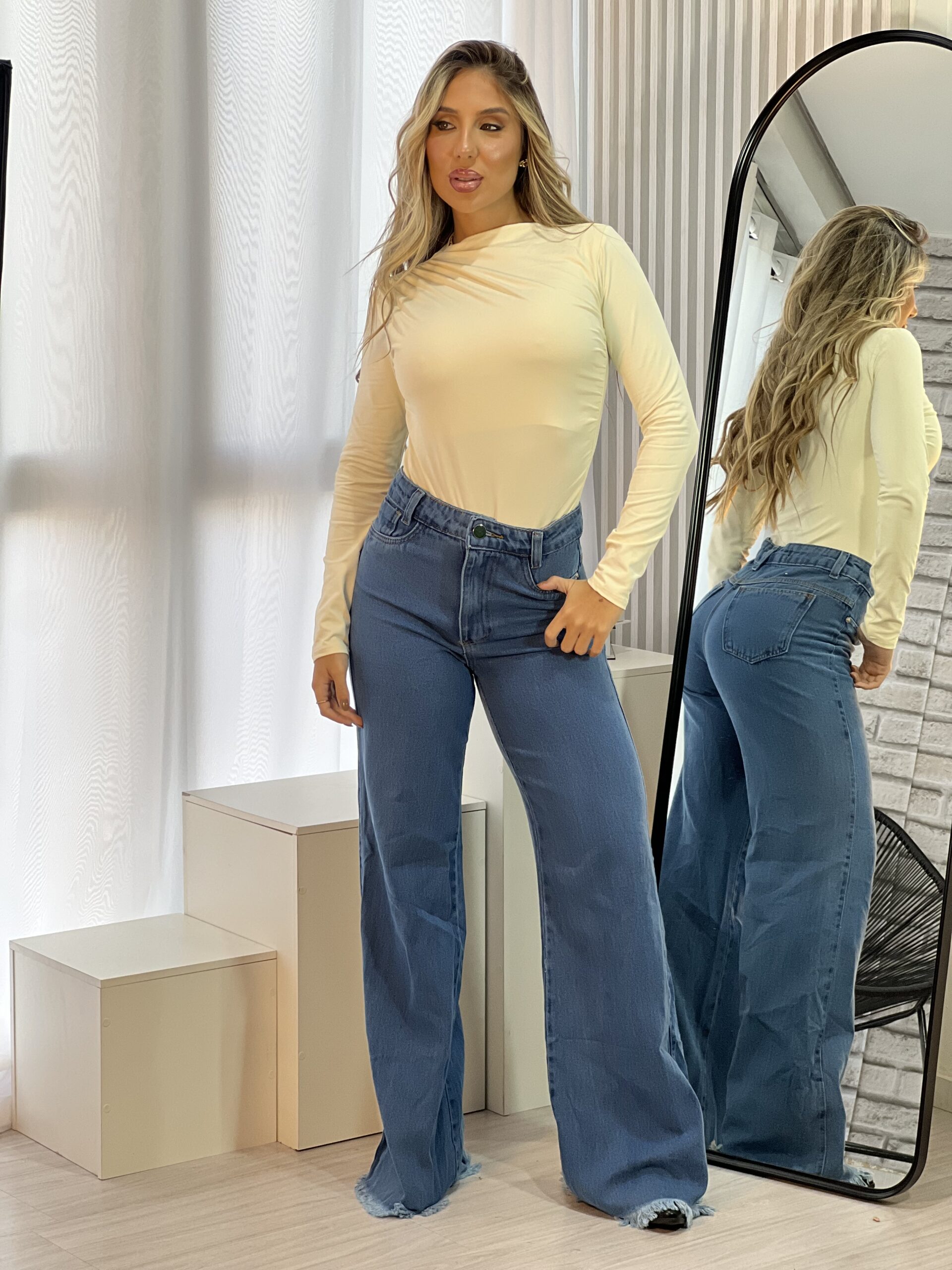 body manga longa amelia creme body manga longa amelia creme