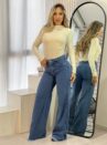 body manga longa amelia creme