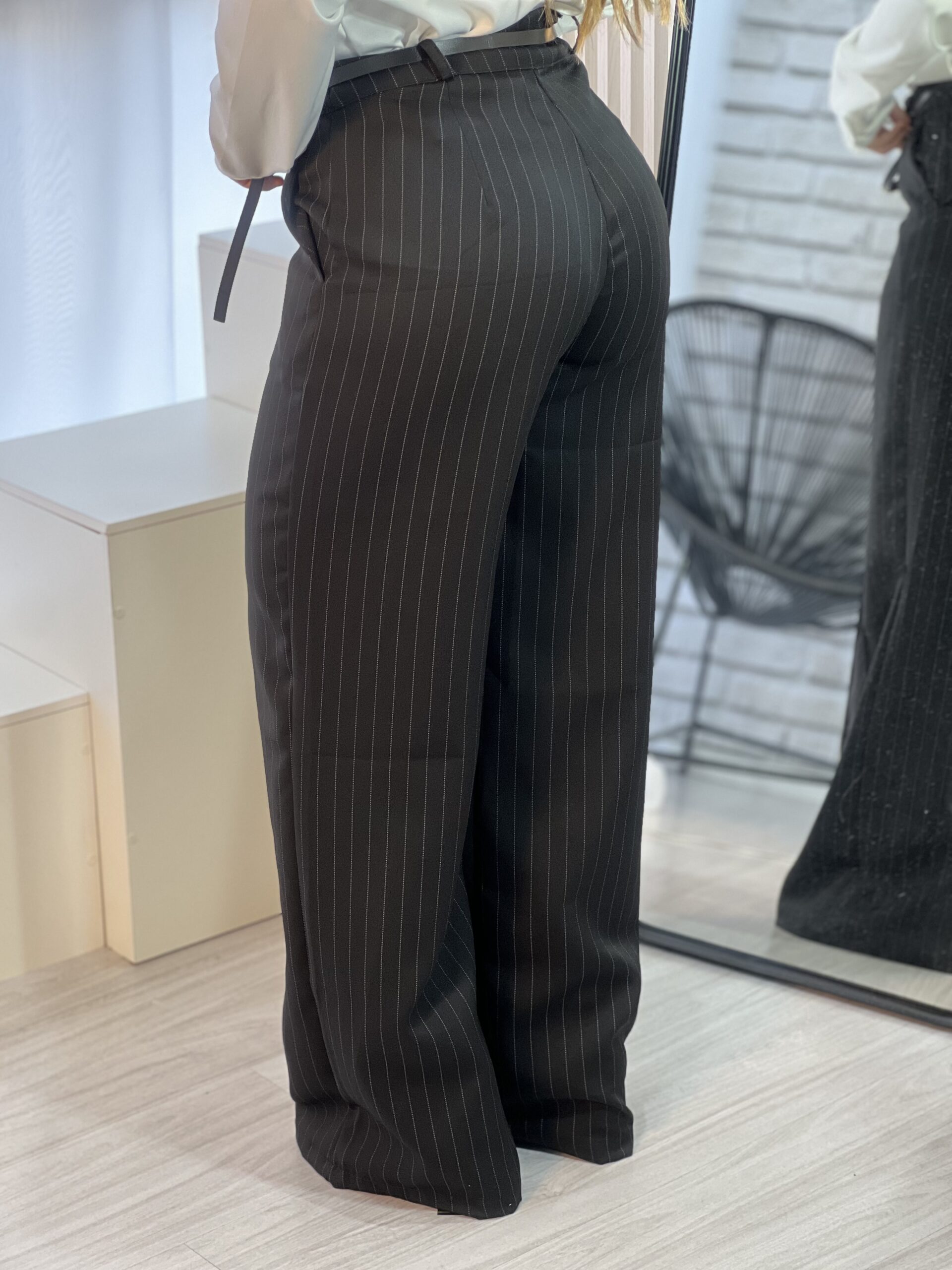 calÇa pantalona aurora risca de giz calÇa pantalona aurora risca de giz