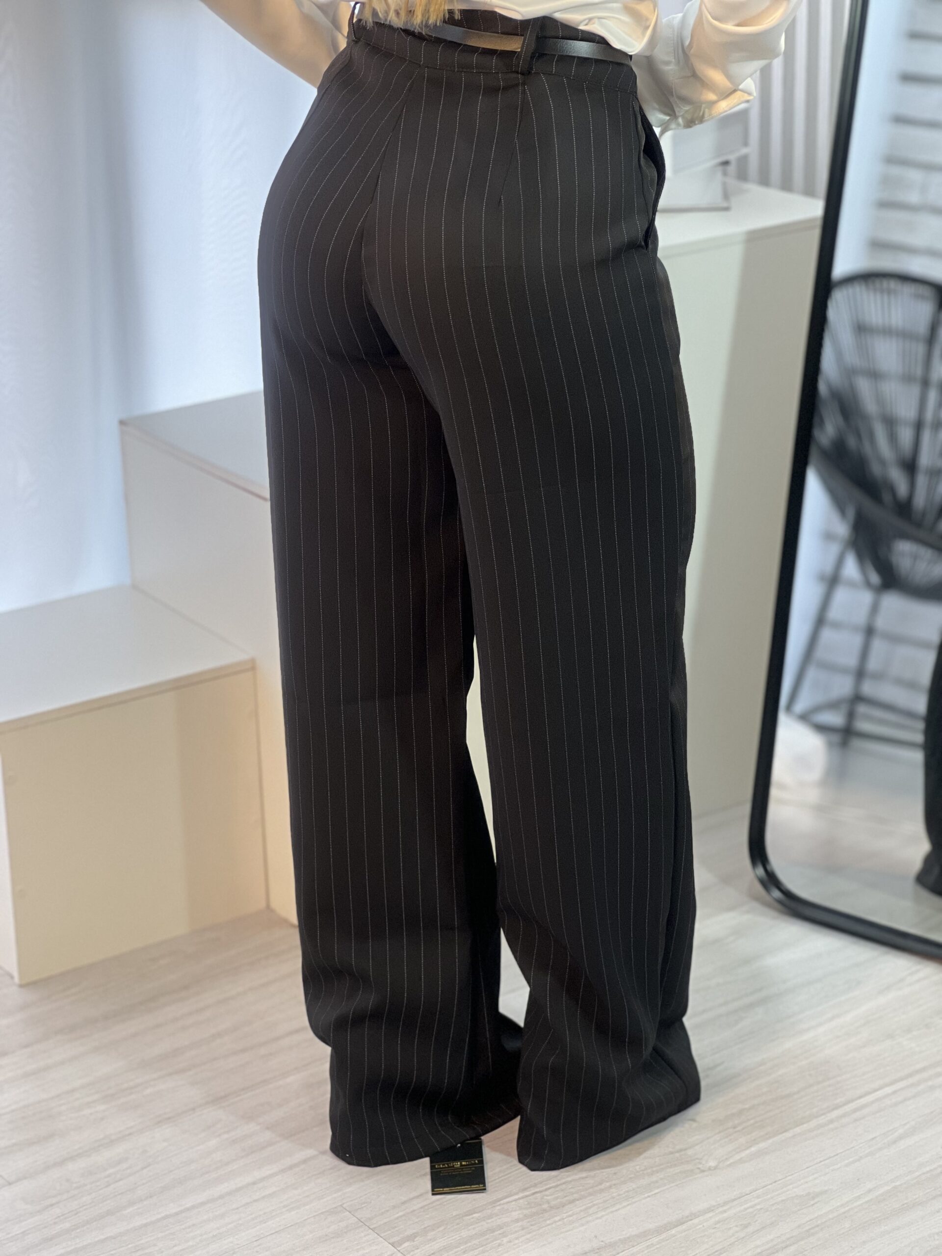calÇa pantalona aurora risca de giz calÇa pantalona aurora risca de giz