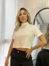 cropped t shirt off white