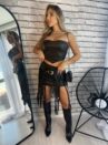 cropped courino queila preto