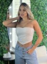 cropped courino queila branco