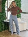 blusa poliamida leni marrom