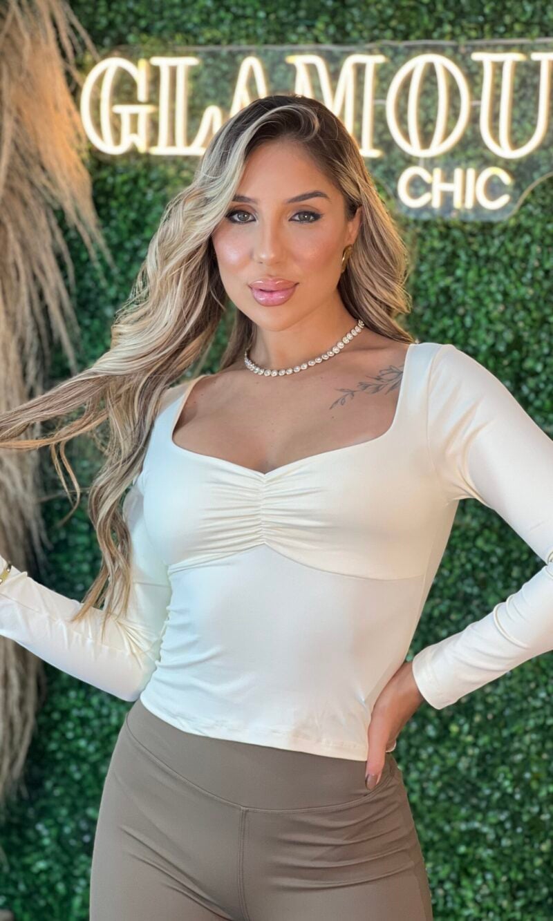 blusa poliamida yasmin creme