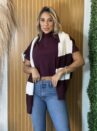 cropped t shirt bordo