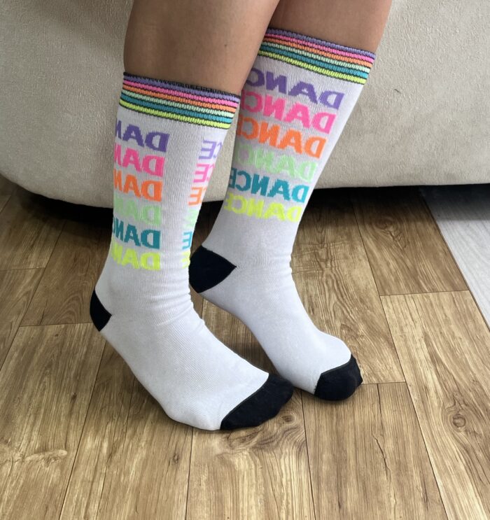 meia cano longo estampado branco meia cano longo estampado branco