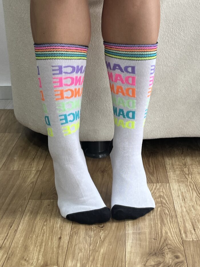 meia cano longo estampado branco meia cano longo estampado branco