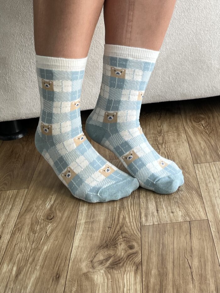 meia soquete ursinho verde meia soquete ursinho verde