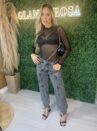 body tule strass preto