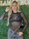 body tule strass preto