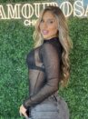 body tule brilho preto
