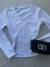 blusa flanelada gola v ully branco