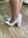 sapato salto bloco branco off vizzano 1285 400