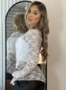 blusa renda branco