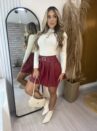 cropped modal quenia off white