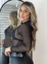 body tule strass preto