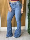 calca jeans flare elis
