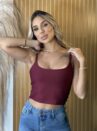 cropped regata bordo
