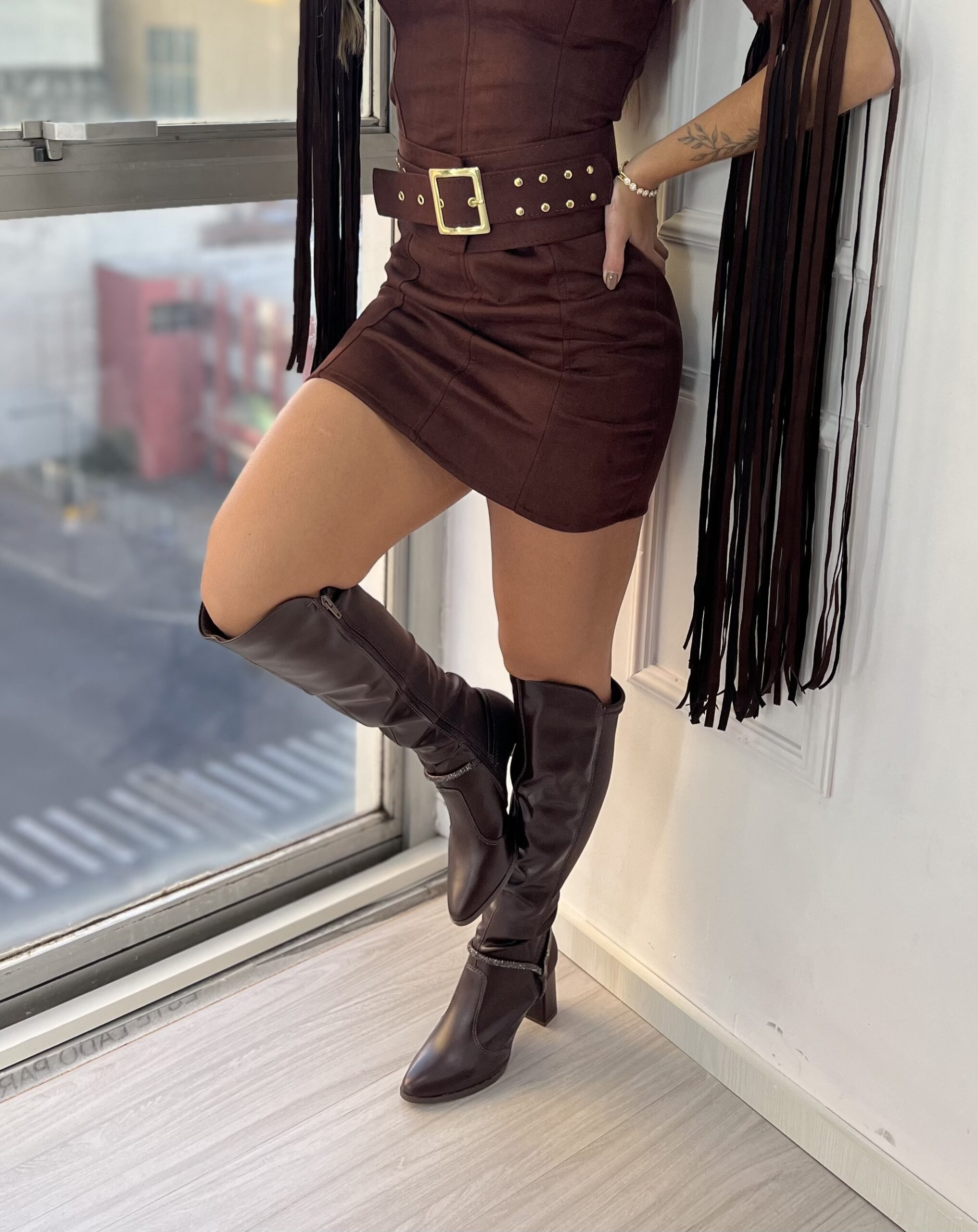 bota cano longo salto bloco marrom mississipi jo844 bota cano longo salto bloco marrom mississipi jo844