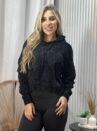blusa mousse capuz diana preto